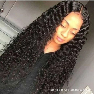 30 Inch Brazilian Hair Deep Wave Wig 4x4 Hd Lace Transparent Frontal Wigs For Women Human Hair Wigs